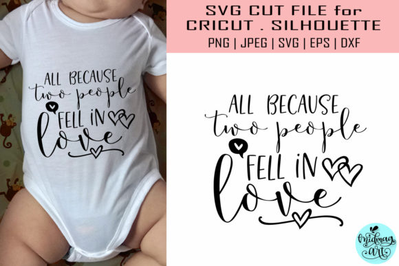 All Because Two People Fell Inlove Svg: Perfect for T-Shirt Designs