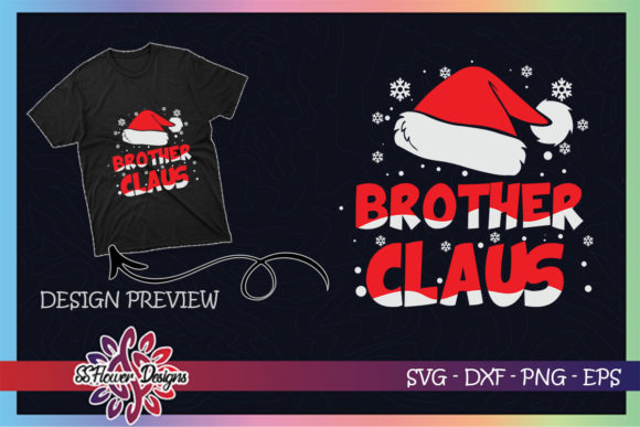 Brother Claus Christmas Family: Perfect for Festive T-Shirt Designs and Graphics