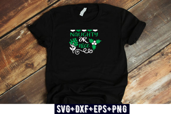 Christmas Design Naughty or Nice: Perfect for T-Shirt Graphics