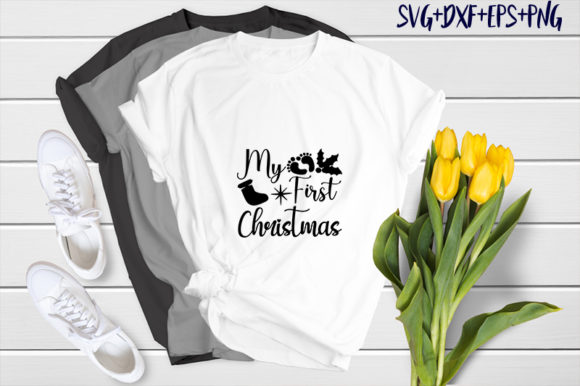 Christmas My First Christmas: A Versatile T-Shirt Design Graphic