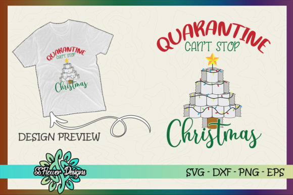 Christmas Tree Toilet Paper Quarantine: A Unique T-Shirt Design Graphic