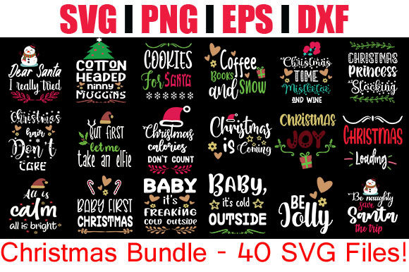 Enhance Your Christmas Content with BIG Christmas Bundle SVGs