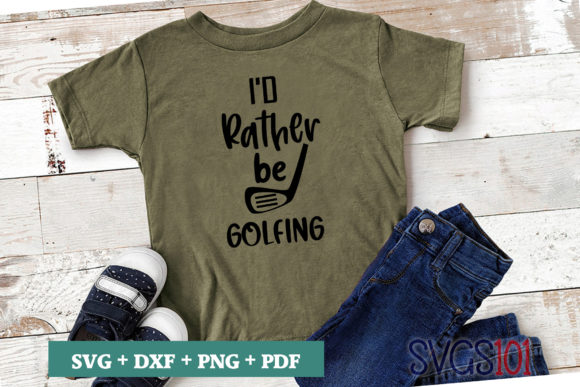 I'd Rather Be Golfing SVG: A Perfect Fit for T-Shirt Designs and Graphics