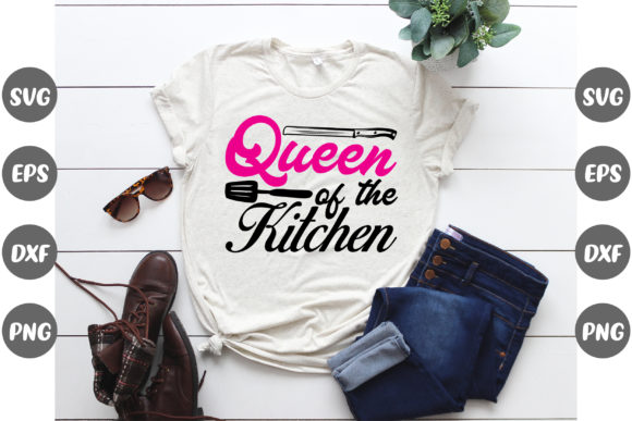 Kitchen Design, Queen of the Kitchen: A Graphics Gem for T-Shirt Designs