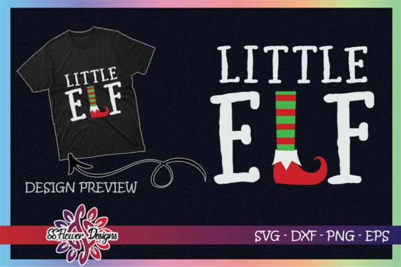 Little ELF Christmas: A Versatile Graphic for T-Shirt Designs