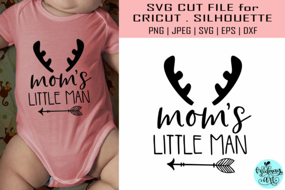 Mom's Little Man Svg, Baby Svg: Perfect for T-Shirt Designs and Graphics