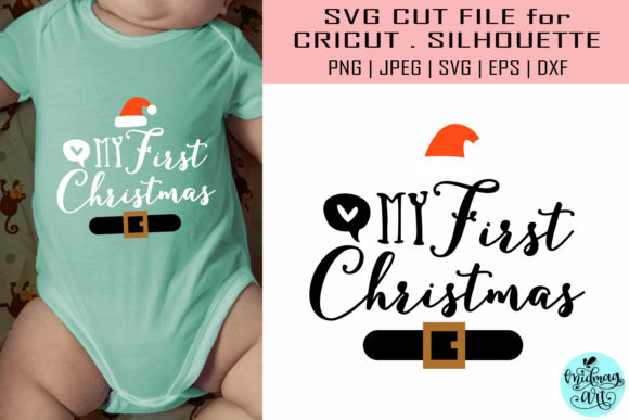 My First Christmas Svg, Baby Svg: A Charming Embroidery Design