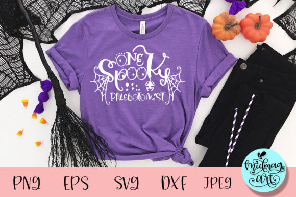 One Spooky Phlebotomist Svg for Creative T-Shirt Designs