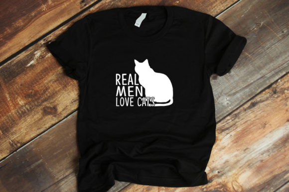 Real Men Love Cats: A Charming Embroidery Design
