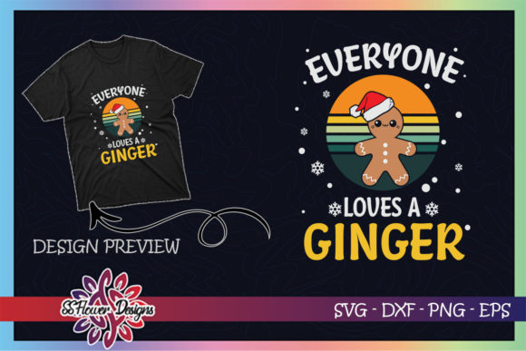 Review: Funny Christmas Everyone Loves a Ginger Graphics for T-Shirt Designs