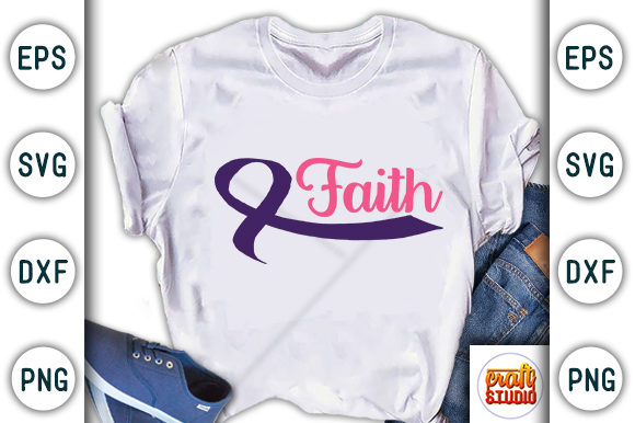 Reviewing Breast Cancer Svg Design, Faith for T-Shirt Designs