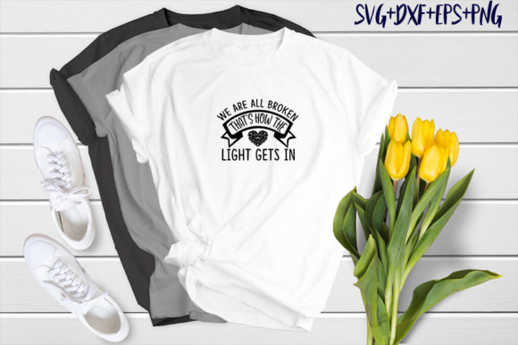We Are All Broken: A Versatile Graphics Asset for T-Shirt Designs